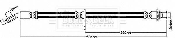 BORG & BECK Тормозной шланг BBH8086